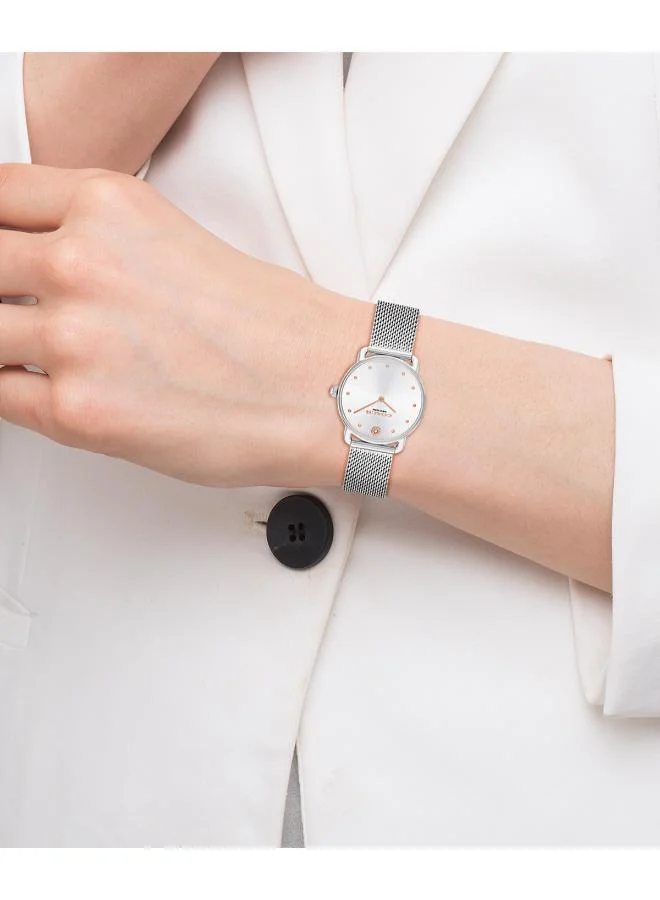 COACH  2-Hand Elliot Collection Quartz Movement Watch For Women With Silver Stainless Steel Bracelet - 14504221 for Women | Best Price UAE